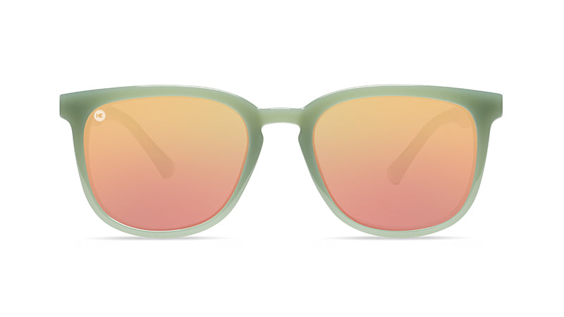 Sunglasses with Bunkhouse-inspired Frames and Polarized Rose Gold Lenses, Front