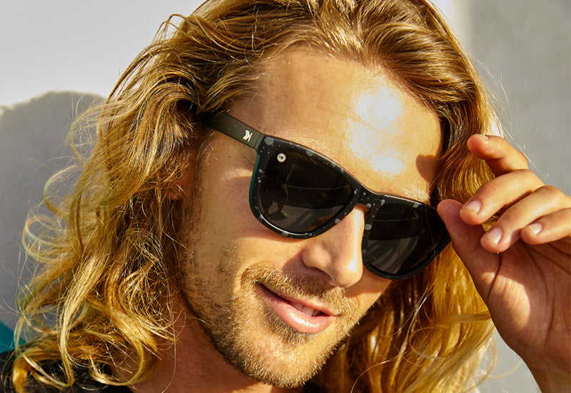 Man wearing black sunglasses